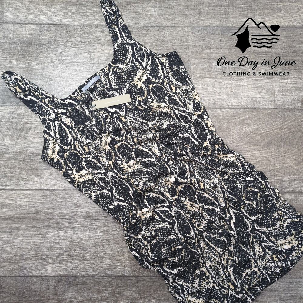 Tart Collection Snake Print Body Con Dress Size M